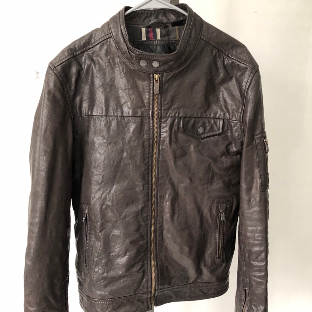 Ben Sherman Moto Leather Jacket
